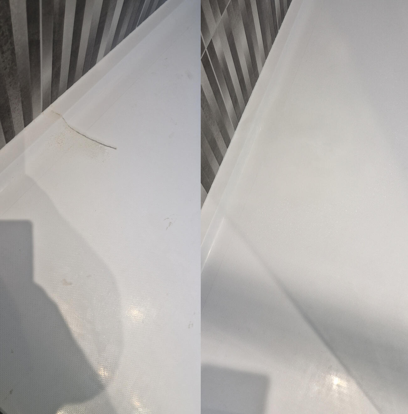 Reinforced shower tray crack repair in Worcester